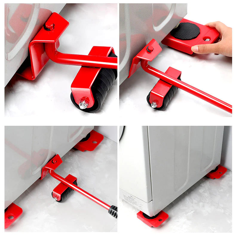 Kit Move Max – Levantador de Móveis Pesados com Rodinhas