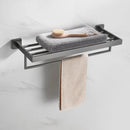 Kit Acessórios Para Banheiro 5 Peças Inox Grafite Escovado